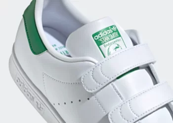 adidas Stan Smith OG Dengan Aksen Hijau dan Velcro Straps