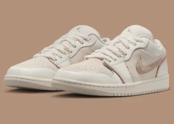 Air Jordan 1 Low ‘Hemp’—Saat Suede, Fleece, dan Detail Moc Disatukan